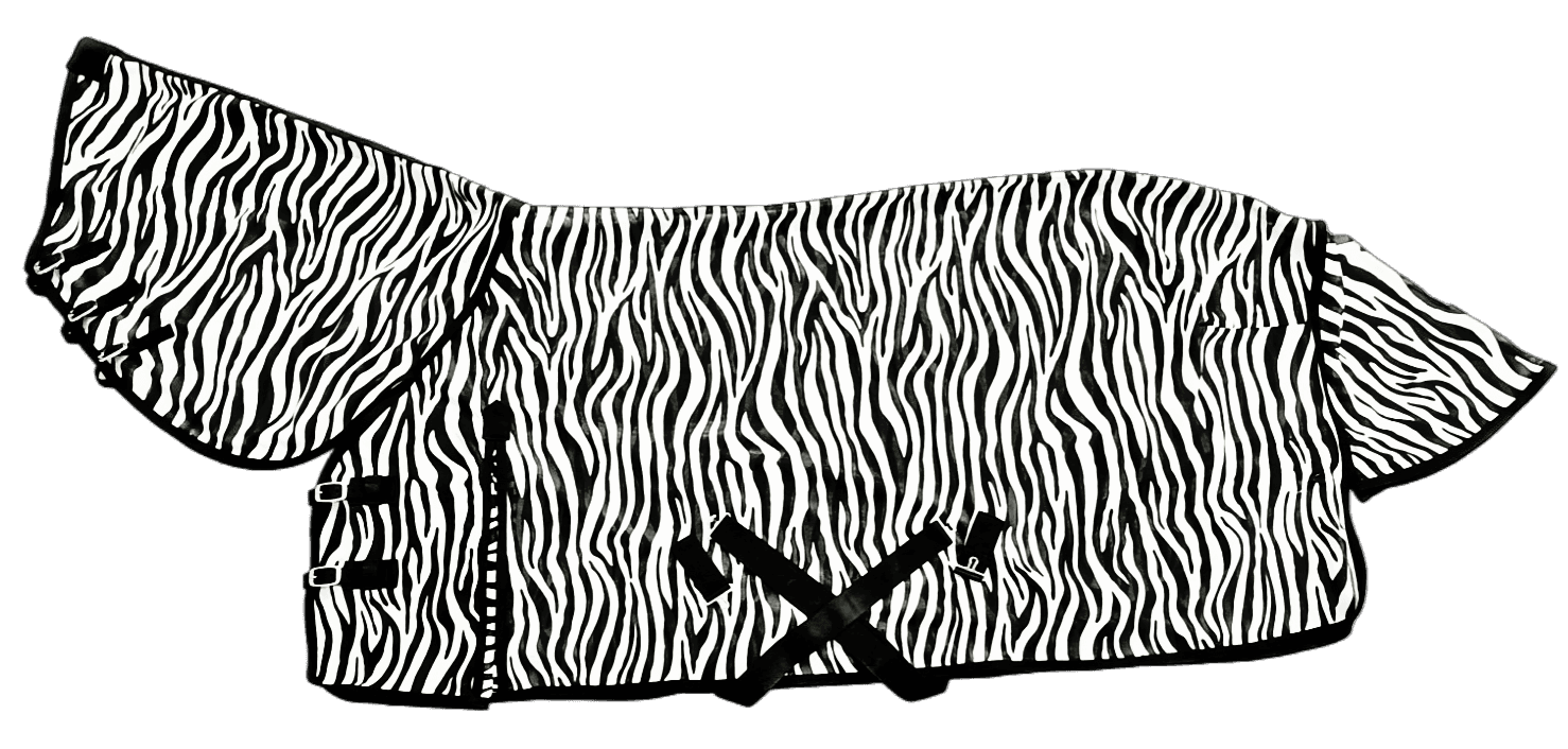 Horse Zebra Print Mesh Combo - Premium Leather Equestrian Manufacturer