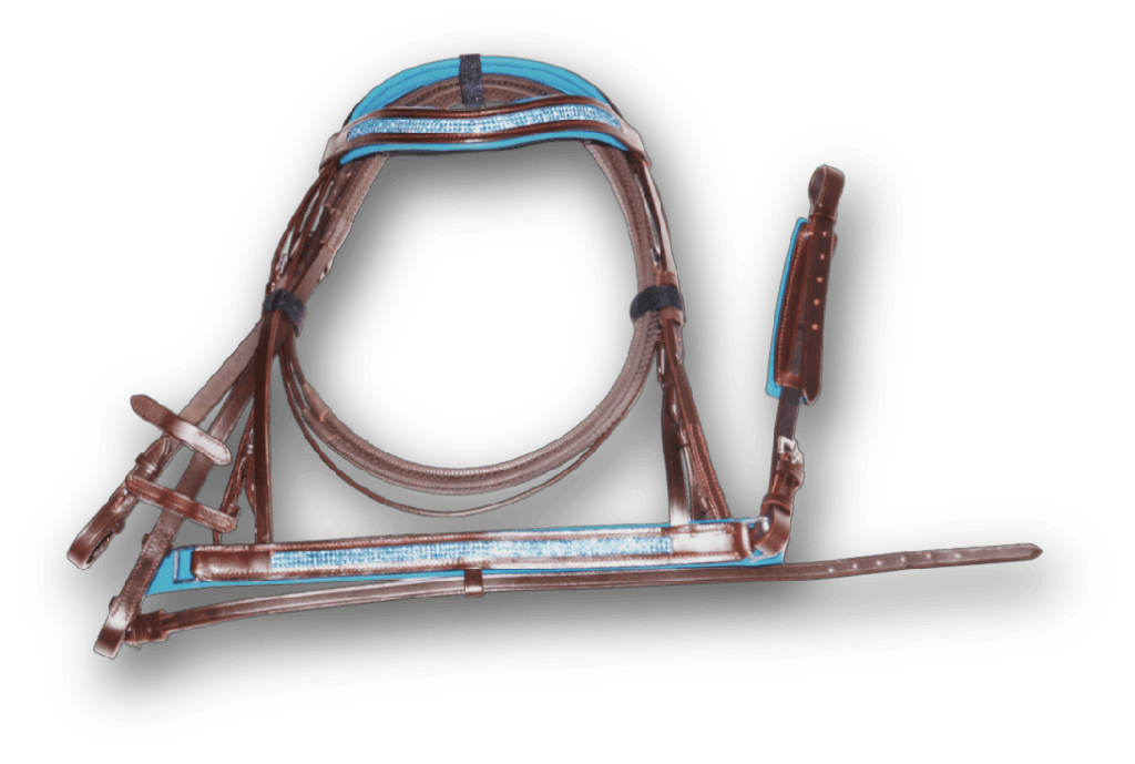 ITALIAN LEATHER DIAMONATE BRIDLE - Premium Leather Equestrian Manufacturer