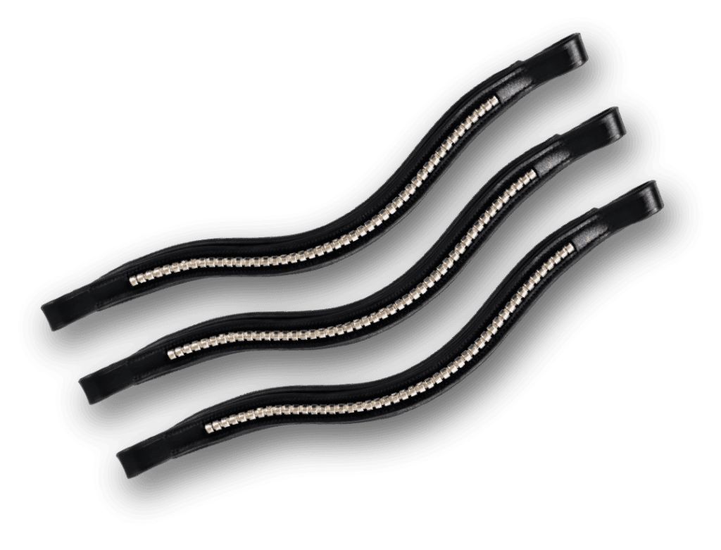 LEATHER CRYSTAL BROWBAND - Premium Leather Equestrian Manufacturer