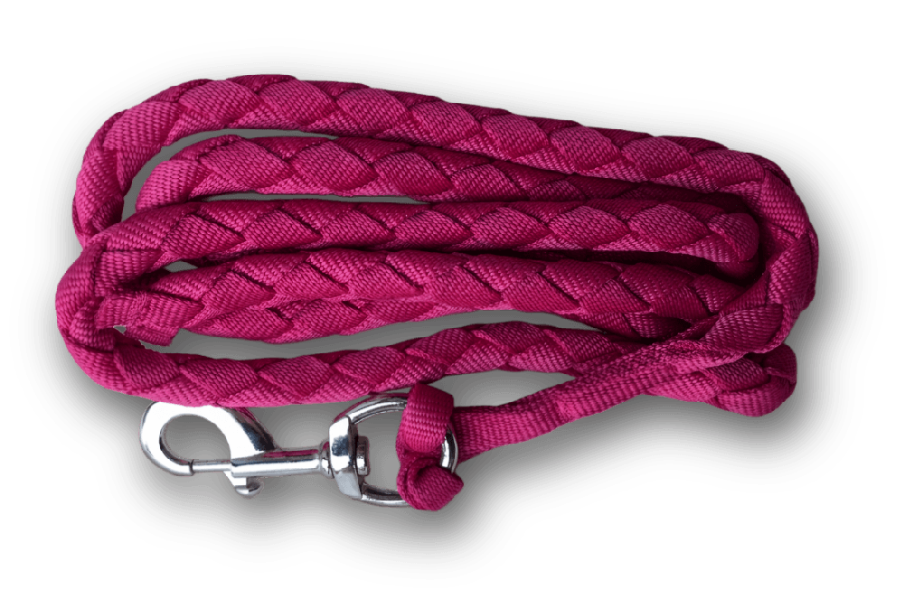 HORSE CUSHION WEB LEAD ROPE - Premium Leather Equestrian Manufacturer